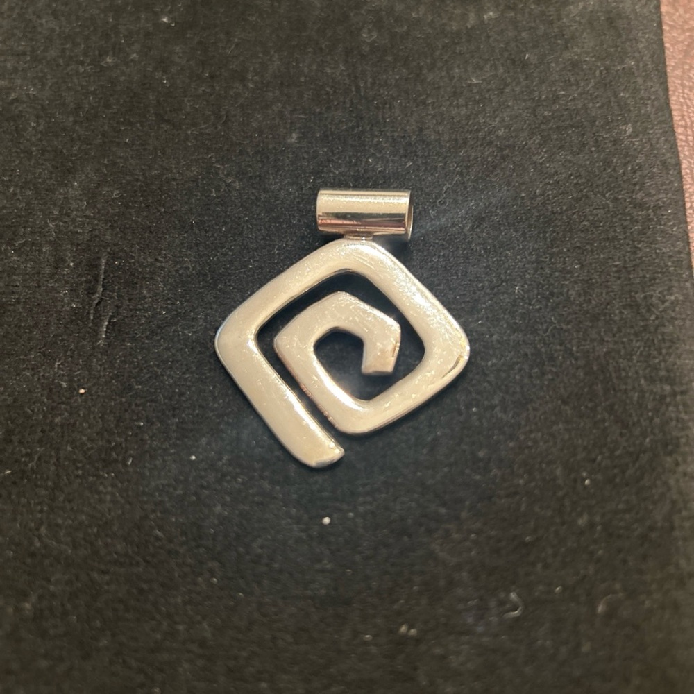Silpada Silver Spiral Pendant